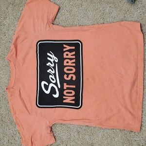 Orange Sorry Not Sorry T-shirt Boys